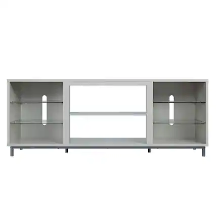 Front. Manhattan Comfort - Brighton Modern 60" TV Stand in Beige - Beige.