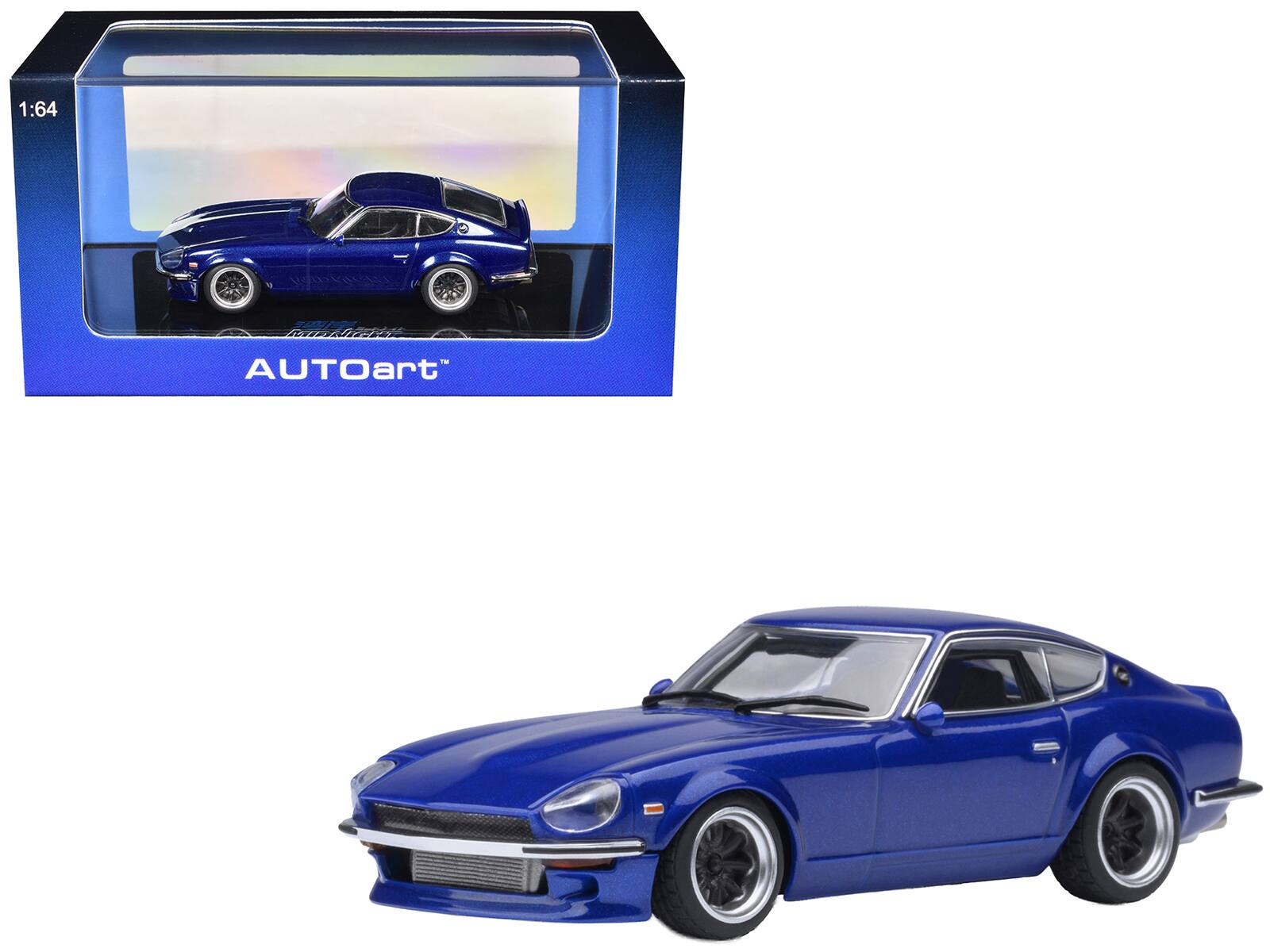 Autoart - Nissan Fairlady Z RHD (Right Hand Drive) "Akuma No Z" "Wangan Midnight - Comic #4 Version" Manga 1/64 - Blue Metallic