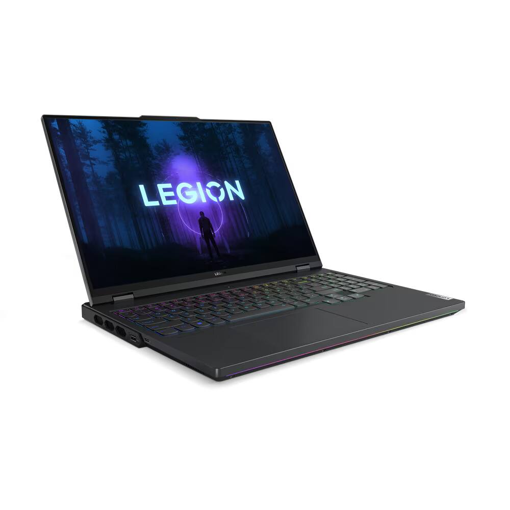 Angle. Lenovo - Lenovo Legion Pro 7 16IRX8H 16" Laptop Intel Core i9-13900HX NVIDIA GeForce RTX 4080 32GB Ram 1TB SSD W11H - Onyx Grey.