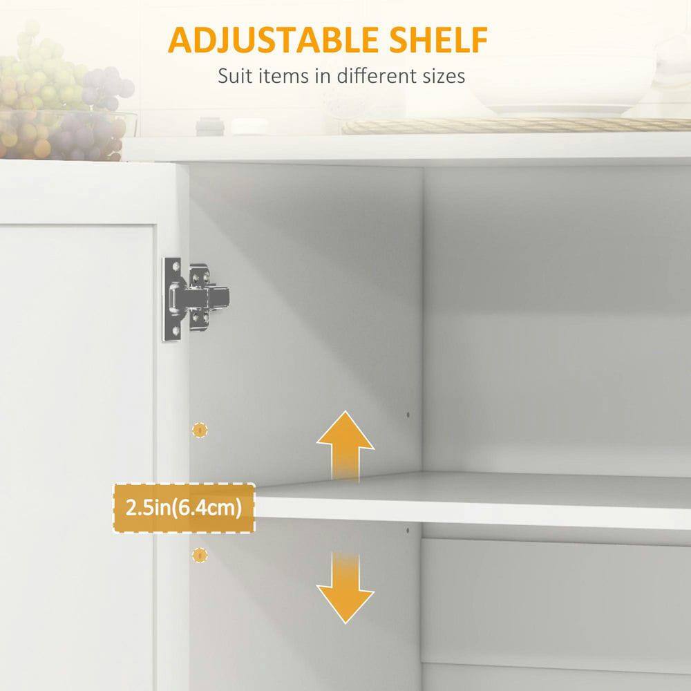 ADJUSTABLE SHELF  
Suit items in different sizes  

2.5in (6.4cm)