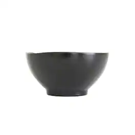 Fortessa - Vitraluxe Dinnerware Heirloom Rice Bowl, 5.75-Inch, Set of 4 - Charcoal