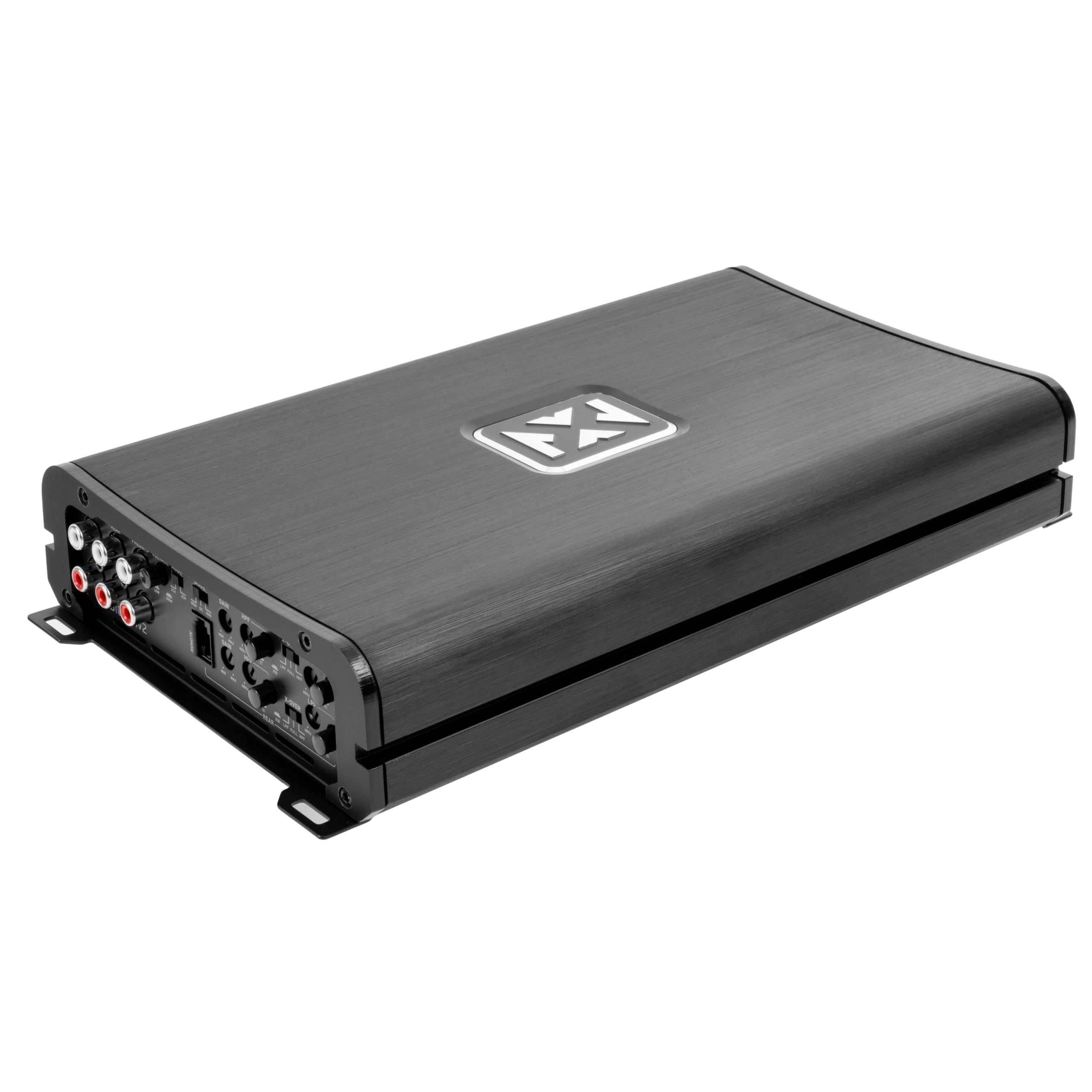 Left. NVX - VAD10004 v2 4-Channel Class D Amplifier, 1000W RMS, 2/4-ohm Stable, High/Low Pass X-Over, for Car/Marine/UTV/Motorcycle.