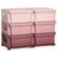 Front. Qaba - 3 Tier Kids Storage Unit, 6 Drawer Chest Toy Organizer, Plastic Bins, Bedroom, Nursery, Living Room, Toddlers - Pink.