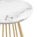 Alt View 32. Walker Edison - Modern Round Cage-Leg Side Table - Faux White Marble.