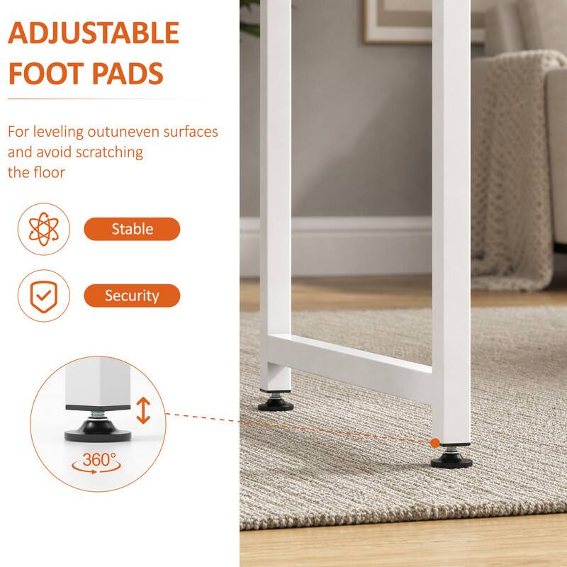 ADJUSTABLE FOOT PADS

For leveling out uneven surfaces and avoid scratching the floor

Stable
Security
360°