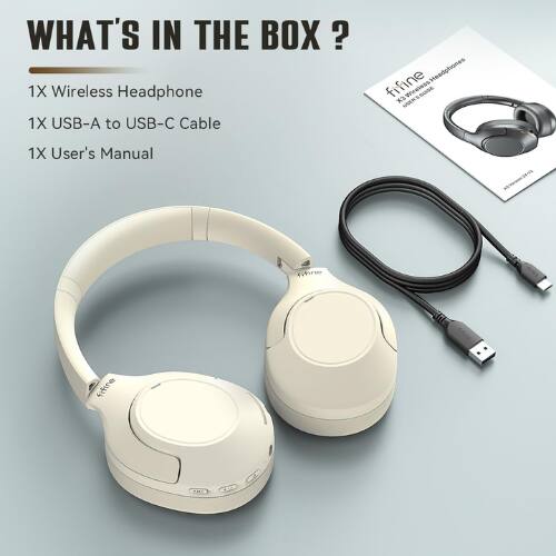 WHAT'S IN THE BOX?

1X Wireless Headphone  
1X USB-A to USB-C Cable  
1X User's Manual