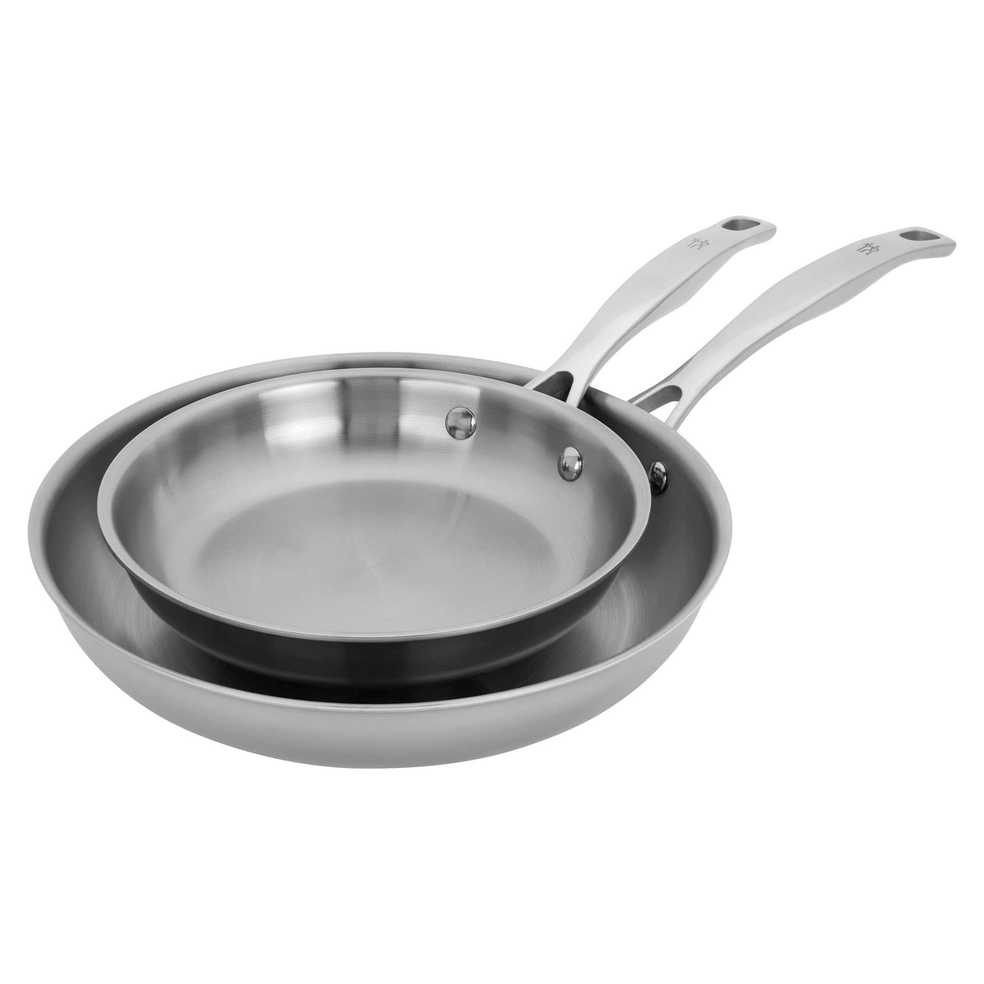 Henckels - Clad H3 2-pc 8-in & 10-in Fry Pan Set - Stainless Steel - Thumbnail 2