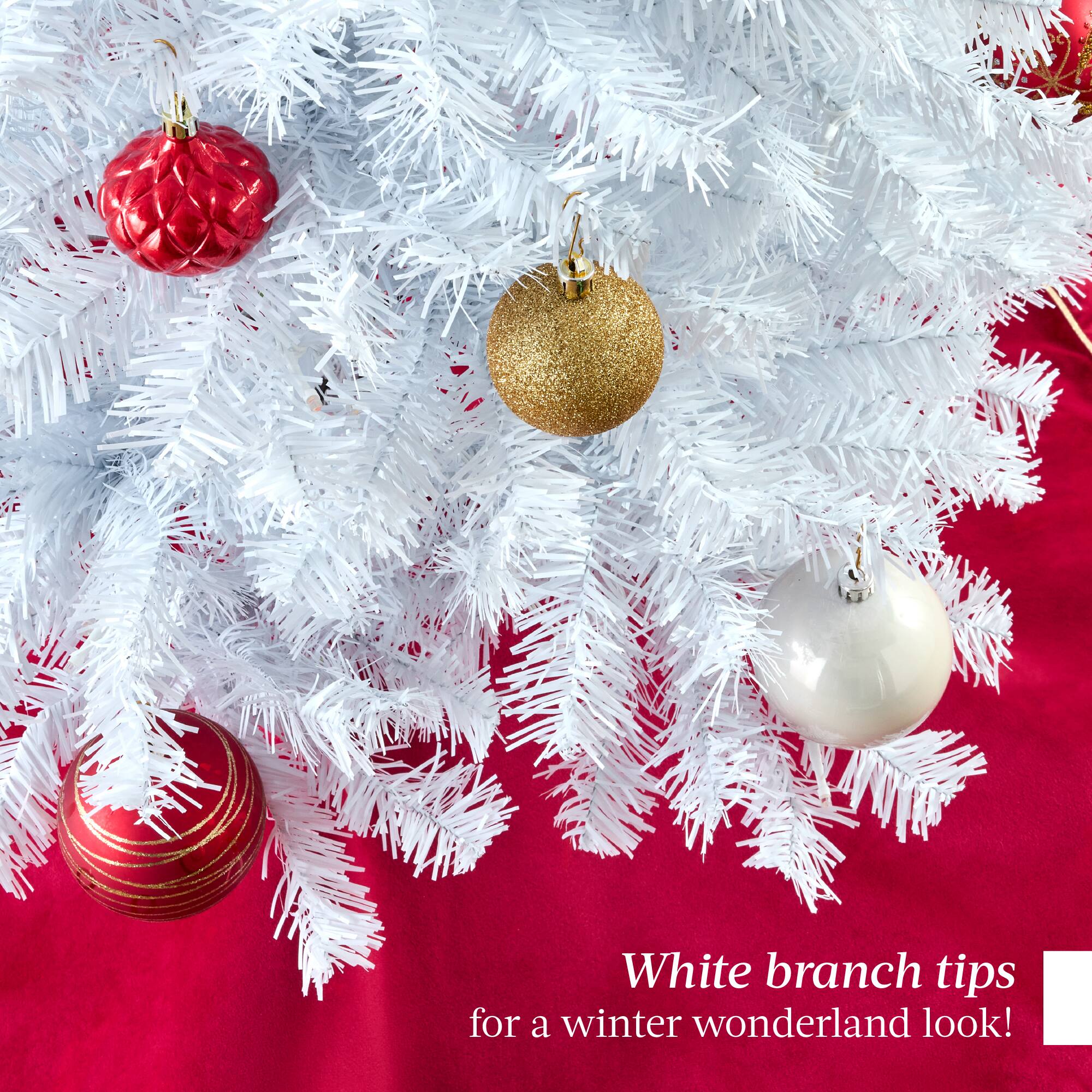 White branch tips for a winter wonderland look!