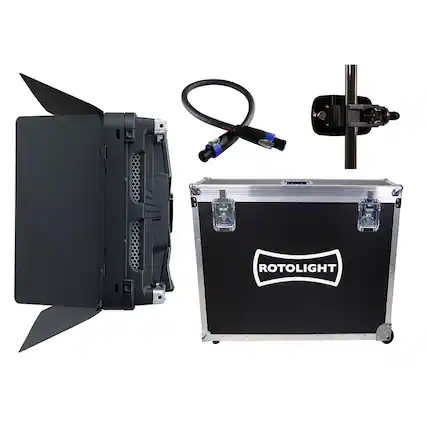 Front. Rotolight - Rotolight Titan X1 Cinematic RGBWW LED Light Rental Kit with Standard Yoke.