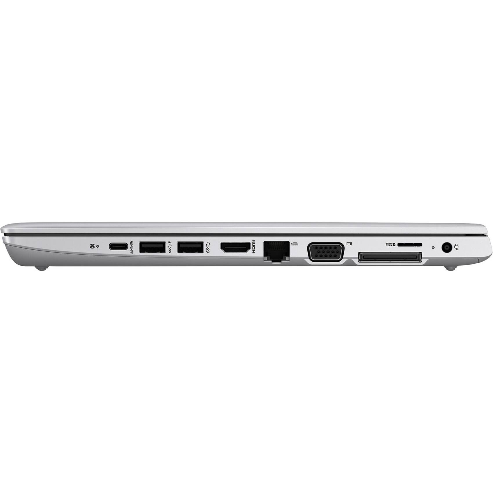 Alt View 12. HP - 14" Refurbished 1280 x 720 - Intel 8th Gen Core i5-8250U with 16GB RAM - Intel UHD Graphics 620 - 256GB SSD - Silver.