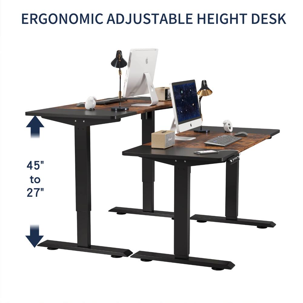 ERGONOMIC ADJUSTABLE HEIGHT DESK

45" to 27"