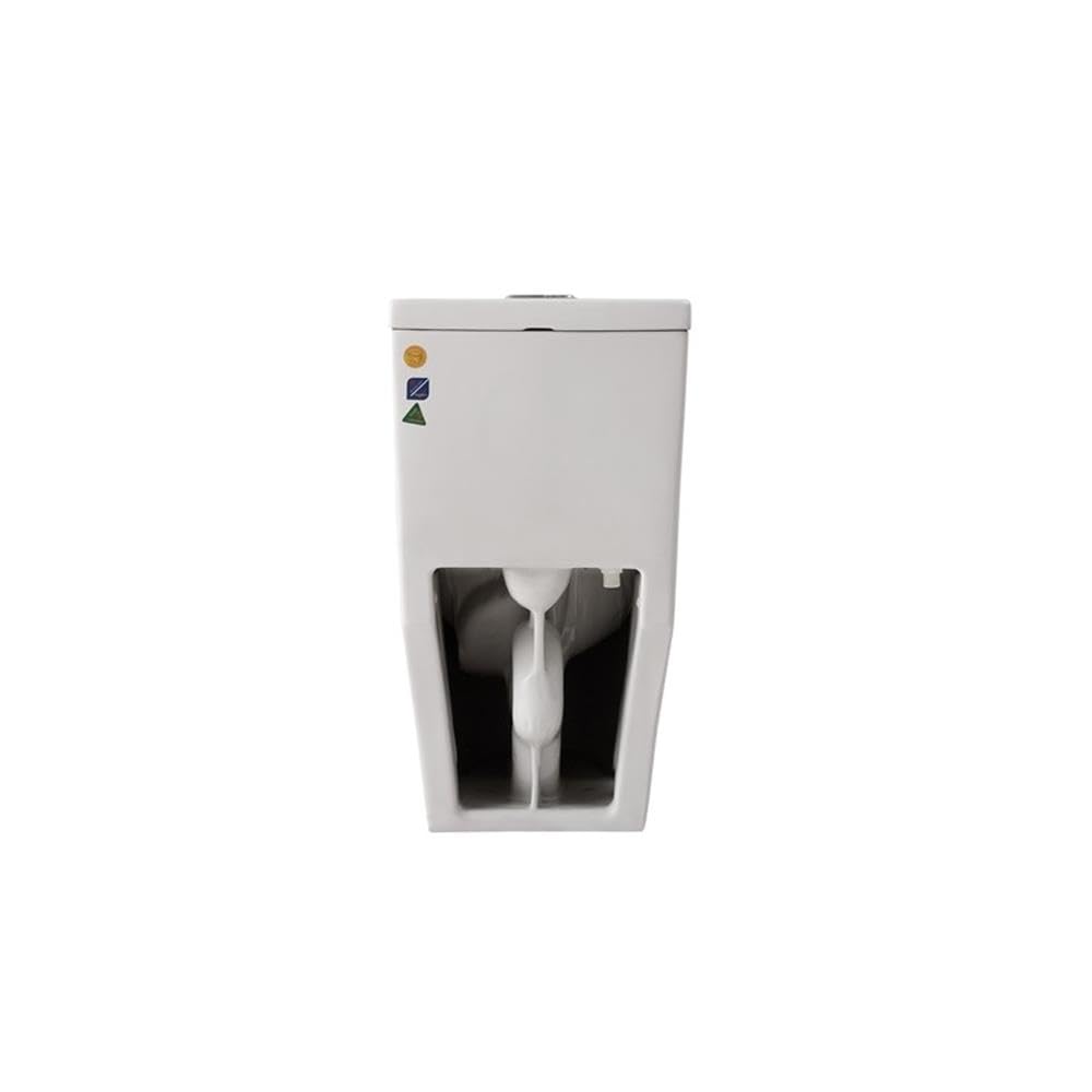 Alt View 2. Elegant Kitchen and Bath - Winslet One-piece elongated Toilet 28x16x29 in White - White.