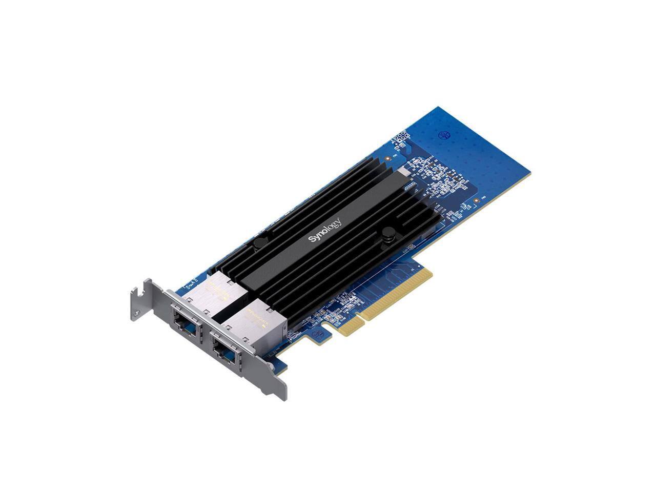 Alt View 3. Synology - Synology E10G30-T2 Dual-port 10GbE 10GBASE-T Add-In Card for Synology Systems - Black.