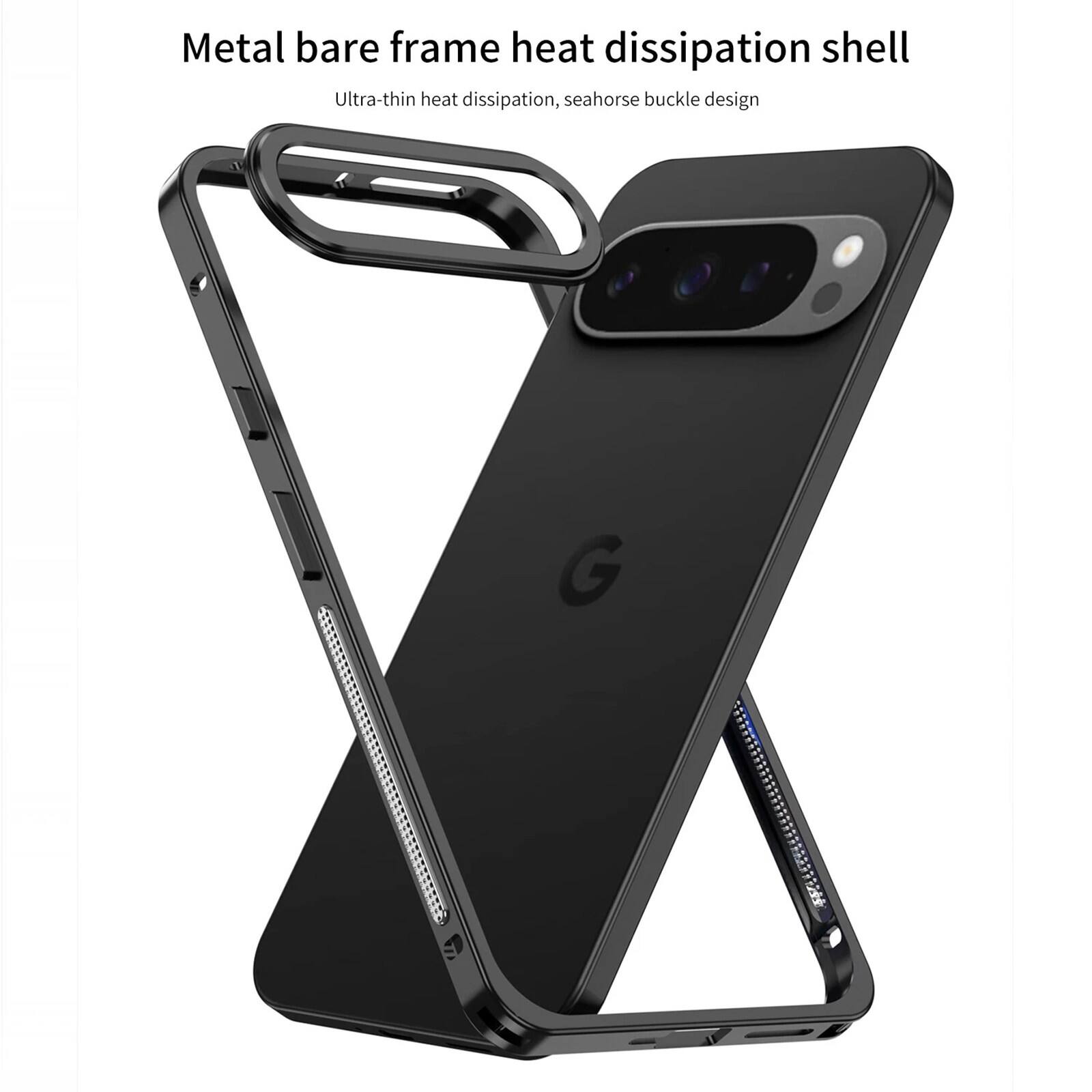 Metal bare frame heat dissipation shell  
Ultra-thin heat dissipation, seahorse buckle design