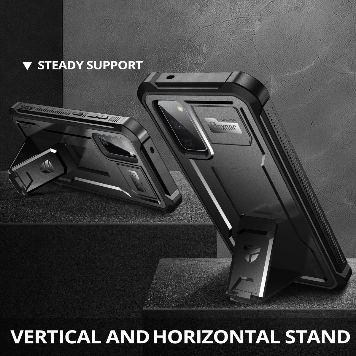STEADY SUPPORT  
VERTICAL AND HORIZONTAL STAND