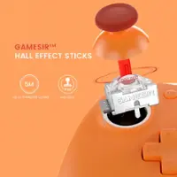 GameSir - G7 SE Wired Controller for Xbox Series X|S|One, Windows 10/11, Plug & Play with Hall Effect Joysticks & Trigger, 3.5mm - Orange - Alt_View_Zoom_3