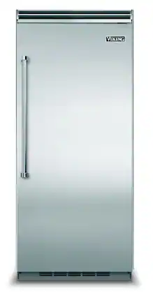 Front. Viking - 5 Series Quiet Cool 19.2 Cu. Ft. Upright Freezer - Stainless Steel.