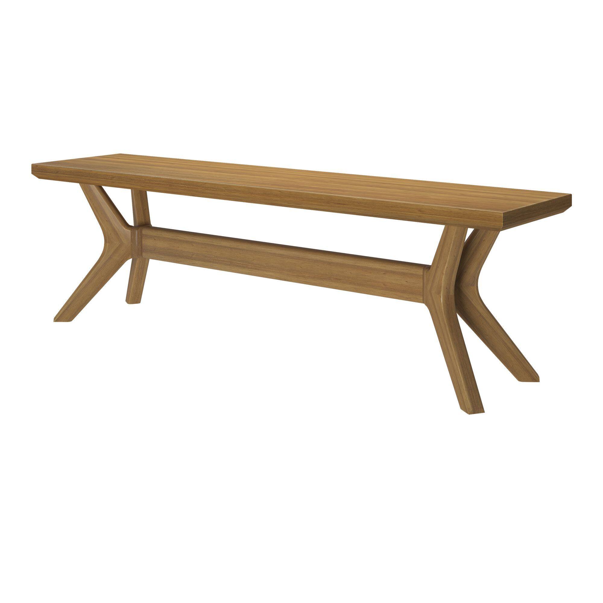 Alt View 2. Plank+Beam - Verso Dining Room Bench (60in / 1520mm), Pecan - Pecan.