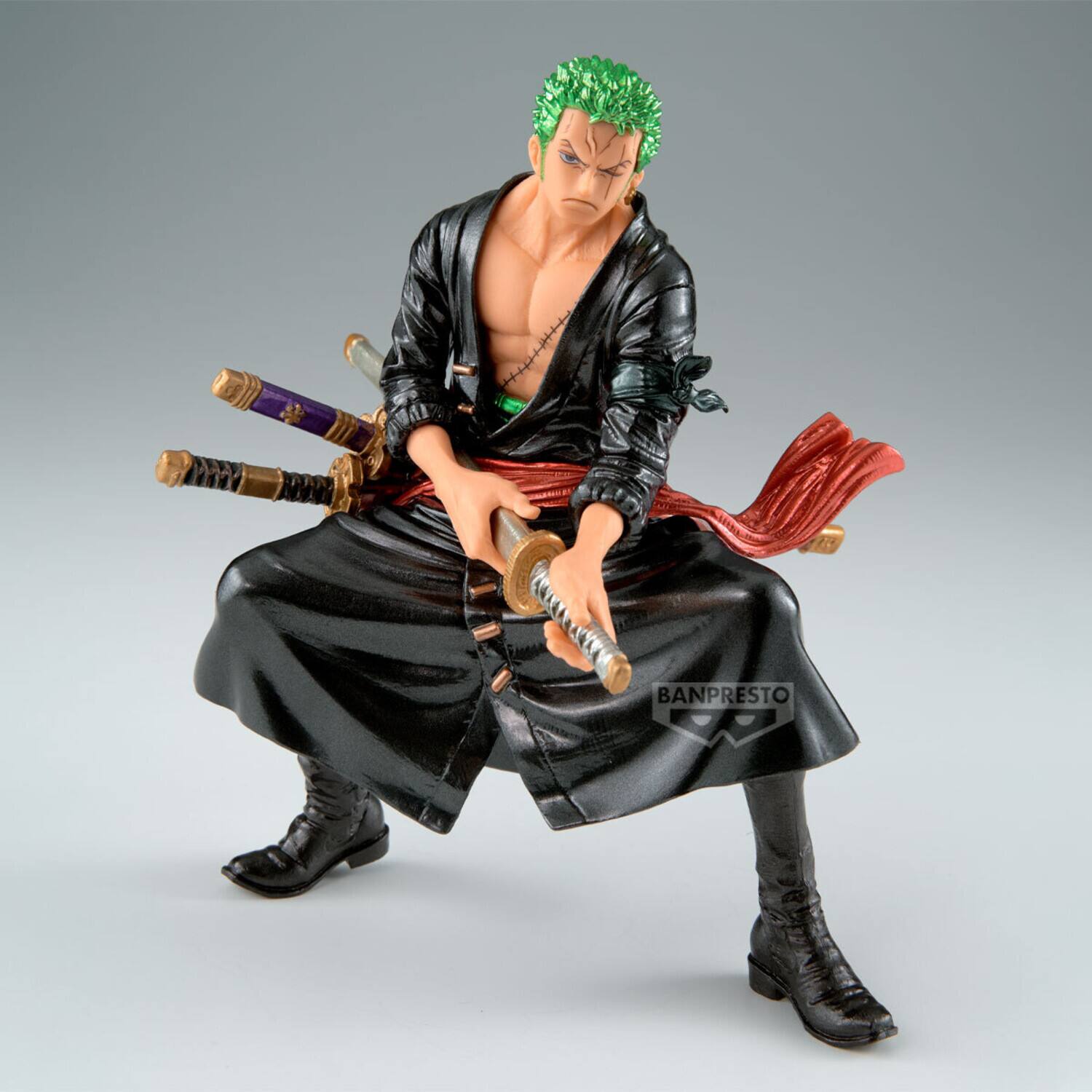Alt View 4. PopMarket - Banpresto - One Piece - King of Artist - Roronoa Zoro Statue   - COLLECTIBLES - Multicolor.