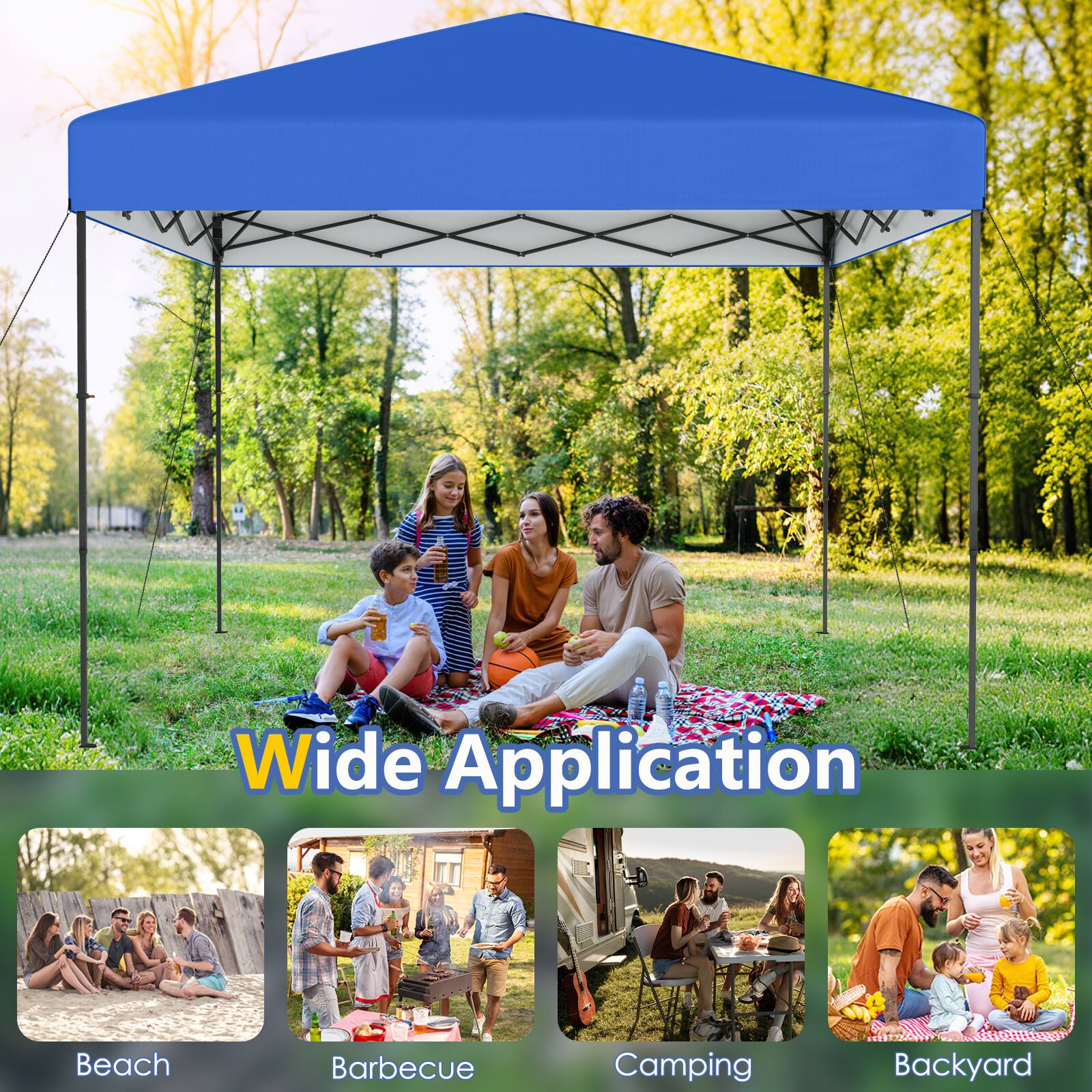 Wide Application

Beach  
Barbecue  
Camping  
Backyard