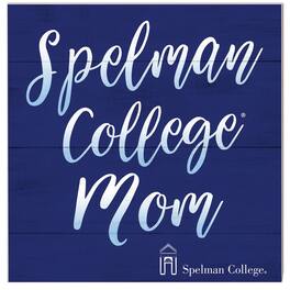 Jardine - Spelman College Jaguars 10'' x 10'' Mom Plaque - Blue