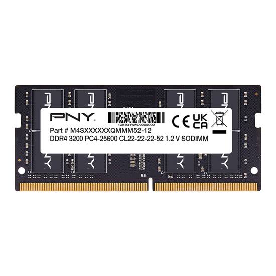 PNY Performance 16GB 3200MH DDR4 DRAM (PC4-25600) CL22 1.2V SODIMM