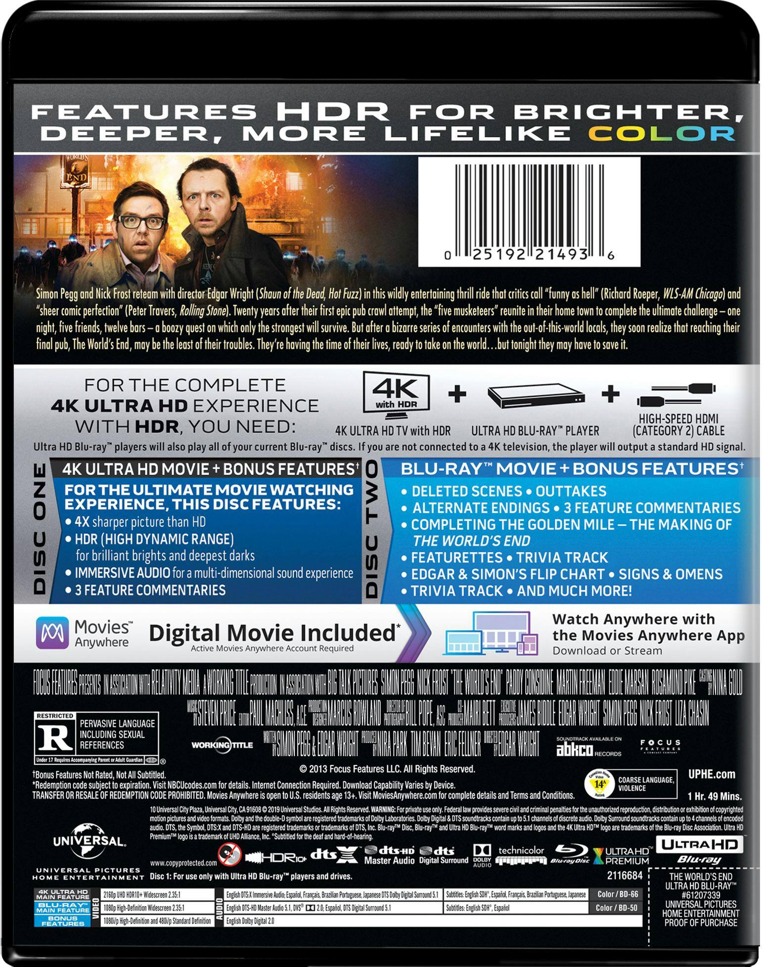 Angle. The World's End (4K Ultra HD + Blu-ray) [UHD].