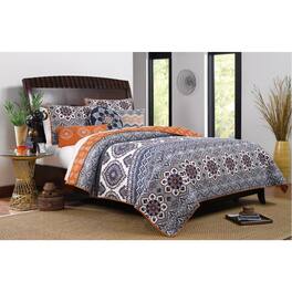 Greenland Home Fashions - Greenland Home Fashion Medina Quilt Set - 3 - Piece - King 105x95" - Saffron