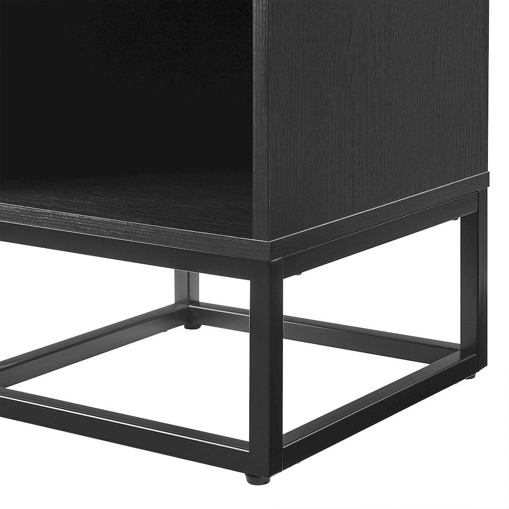Alt View 6. Crosley Furniture - Enzo Small Vinyl Record Storage Stand - Black.