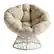 Front. OSP Home Furnishings - Papasan Chair - Cream.