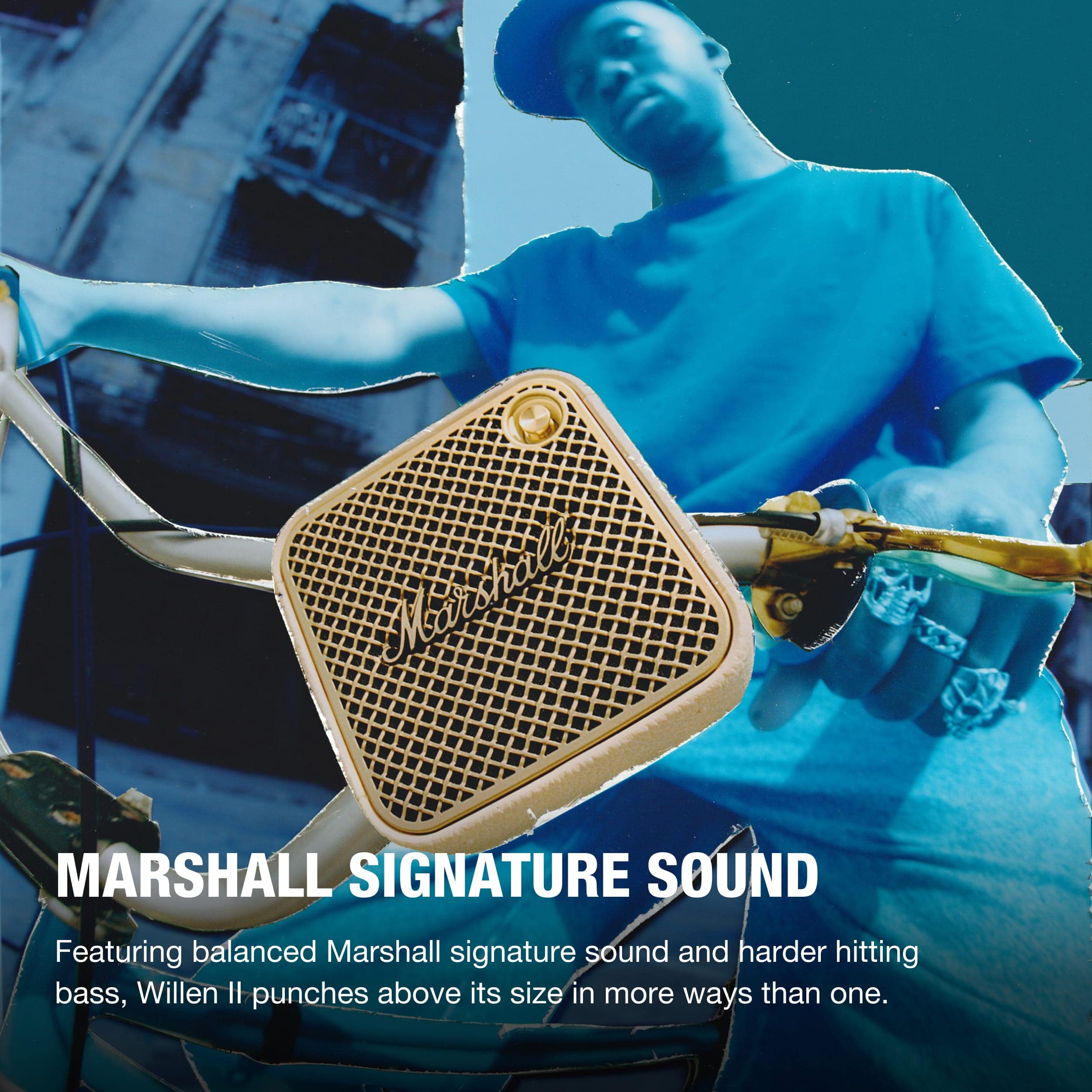 Marshall Signature Sound Featuring balanced Marshall signature sound and harder hitting bass, Willen II punches above its size in more ways than one.