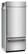 Alt View 9. KitchenAid - 36 in. Wide 20.8 cu. ft. Built-In Bottom Mount Refrigerator with Platinum Interior - Stainless Steel with PrintShield Finish.