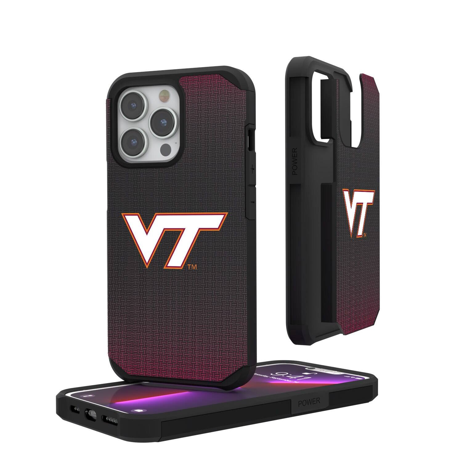 Keyscaper - NCAA - Virginia Tech Hokies Linen Logo iPhone Rugged Case - 15 Plus - Black price history on PriceWatchPro