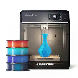 Flashforge - Adventurer 5M Pro 3D Printer, Auto Leveling, 280°C Quick Detachable Nozzle, Dual Filtration, 220×220×220mm - Black
