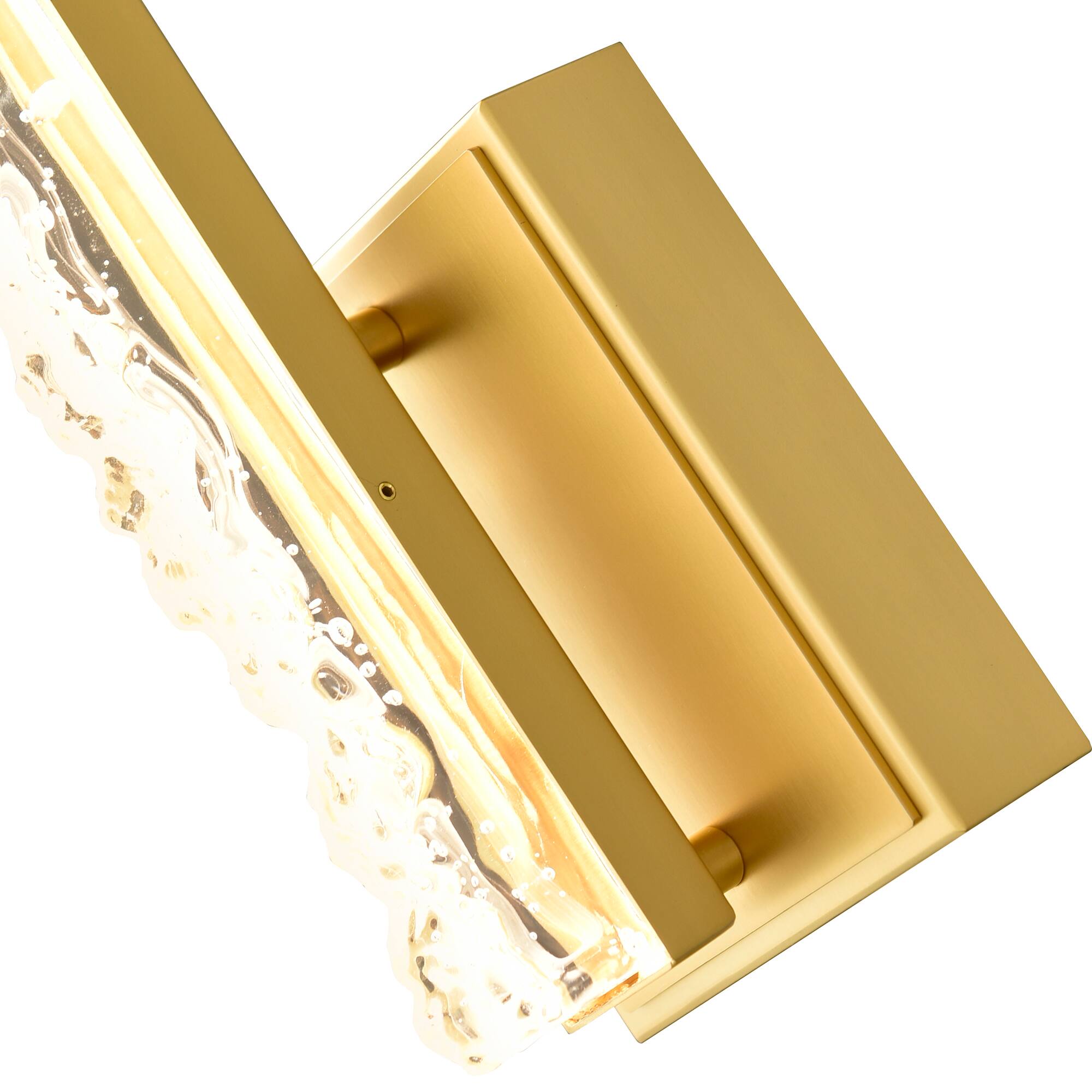Back. CWI Lighting - Stagger Integrated LED Brass Wall Light - Brass.