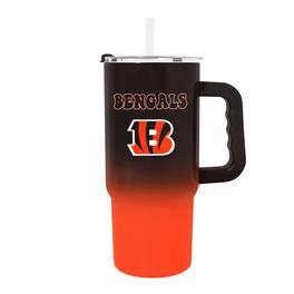Logo Brands - Cincinnati Bengals 24oz. Ombre Stainless Steel Tumbler - Multicolor