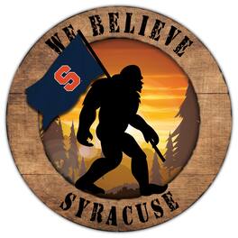 Fan Creations - Syracuse Orange 12'' We Believe Bigfoot Circle Sign - Multicolor