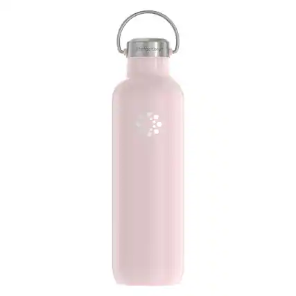 Front. Lifefactory - 32-Oz Stainless Steel Vacuum-Insulated Sport Bottle - Desert Rose.