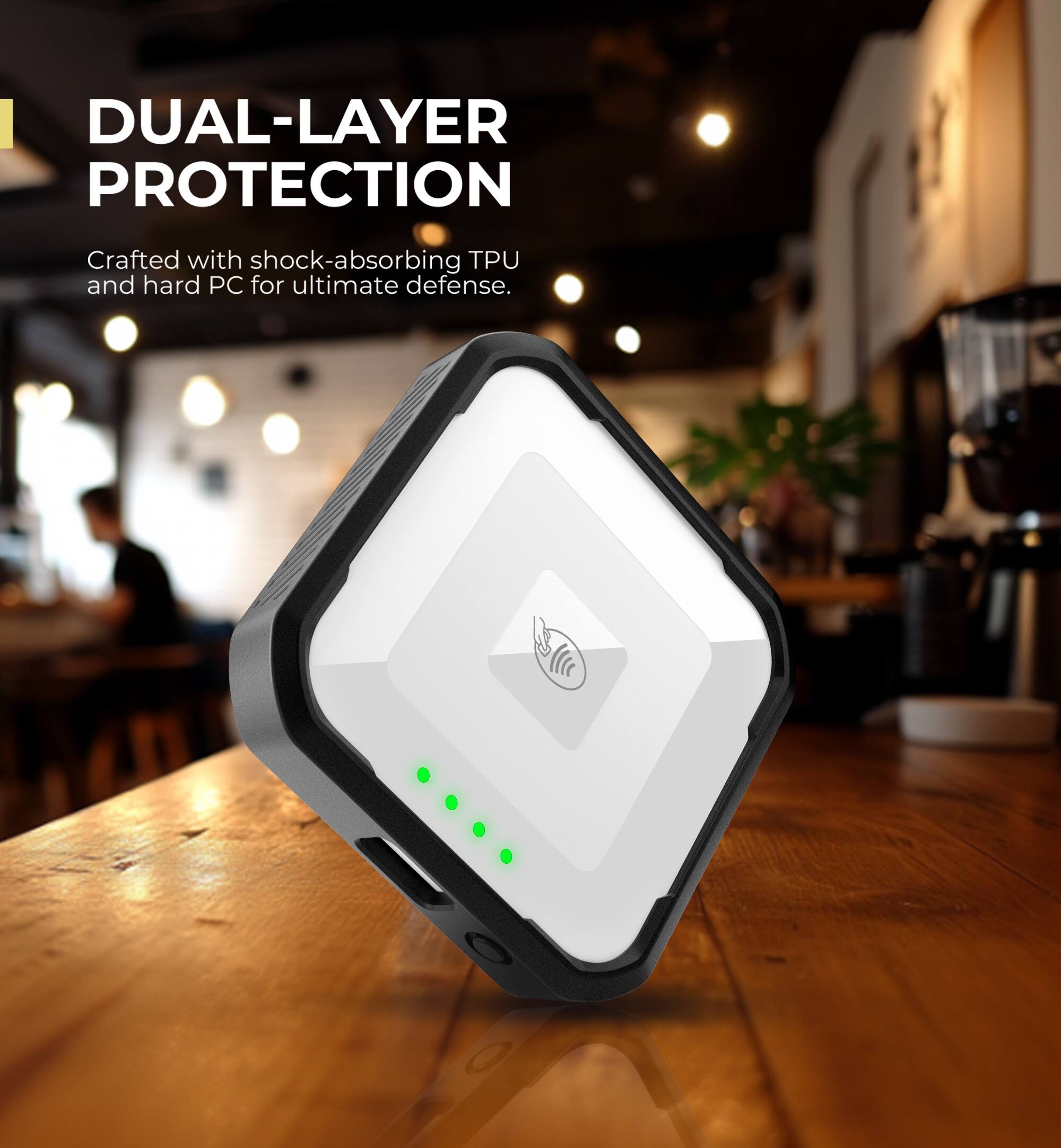 DUAL-LAYER PROTECTION  
Crafted with shock-absorbing TPU and hard PC for ultimate defense.