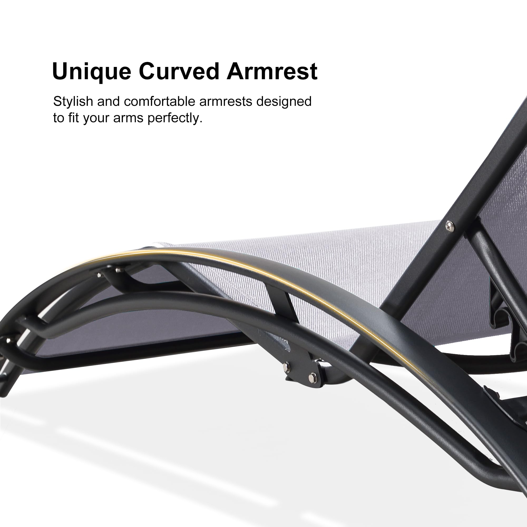 Unique Curved Armrest

Stylish and comfortable armrests designed to fit your arms perfectly.