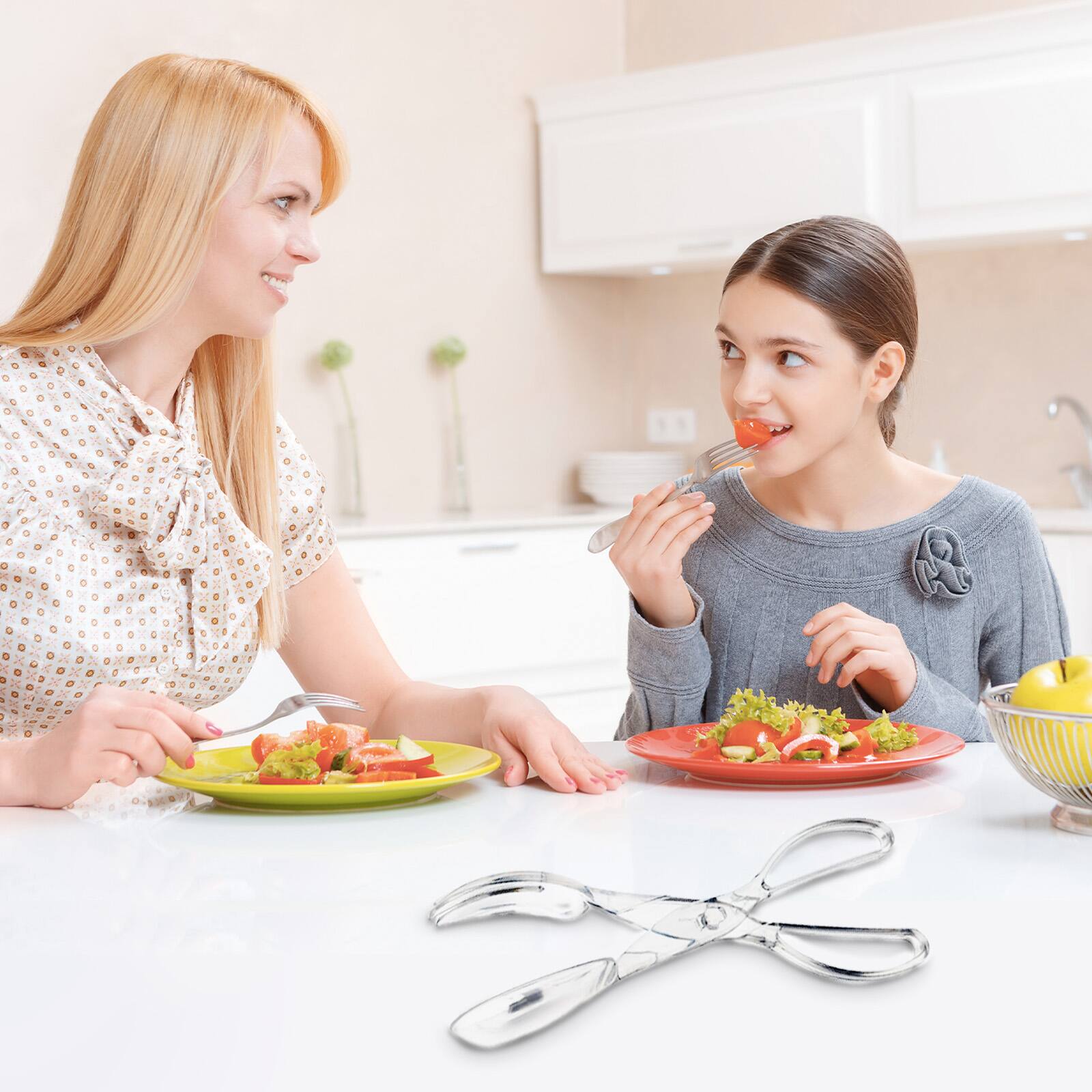 Alt View 3. Hansmart - HANSMART Salad Tong Food Clip Compact Kitchen Barbecue Serving Tong Bread Steak Meat Picker - Transparent.