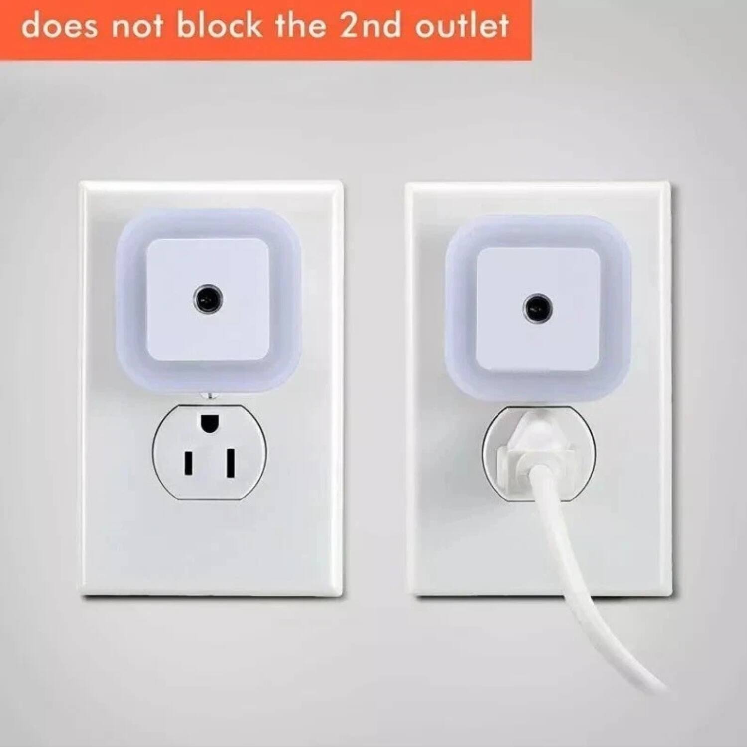 does not block the 2nd outlet