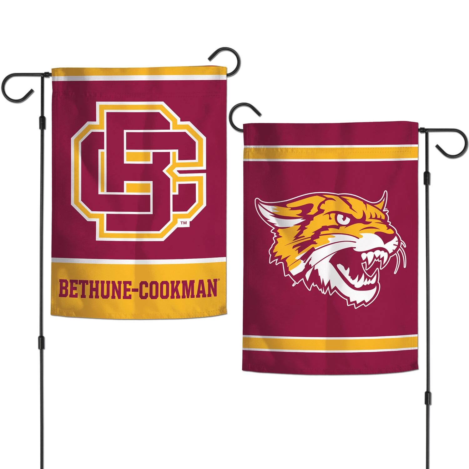 Alt View 2. WinCraft - Bethune-Cookman Wildcats 12'' x 18'' Double-Sided Garden Flag - Multicolor.