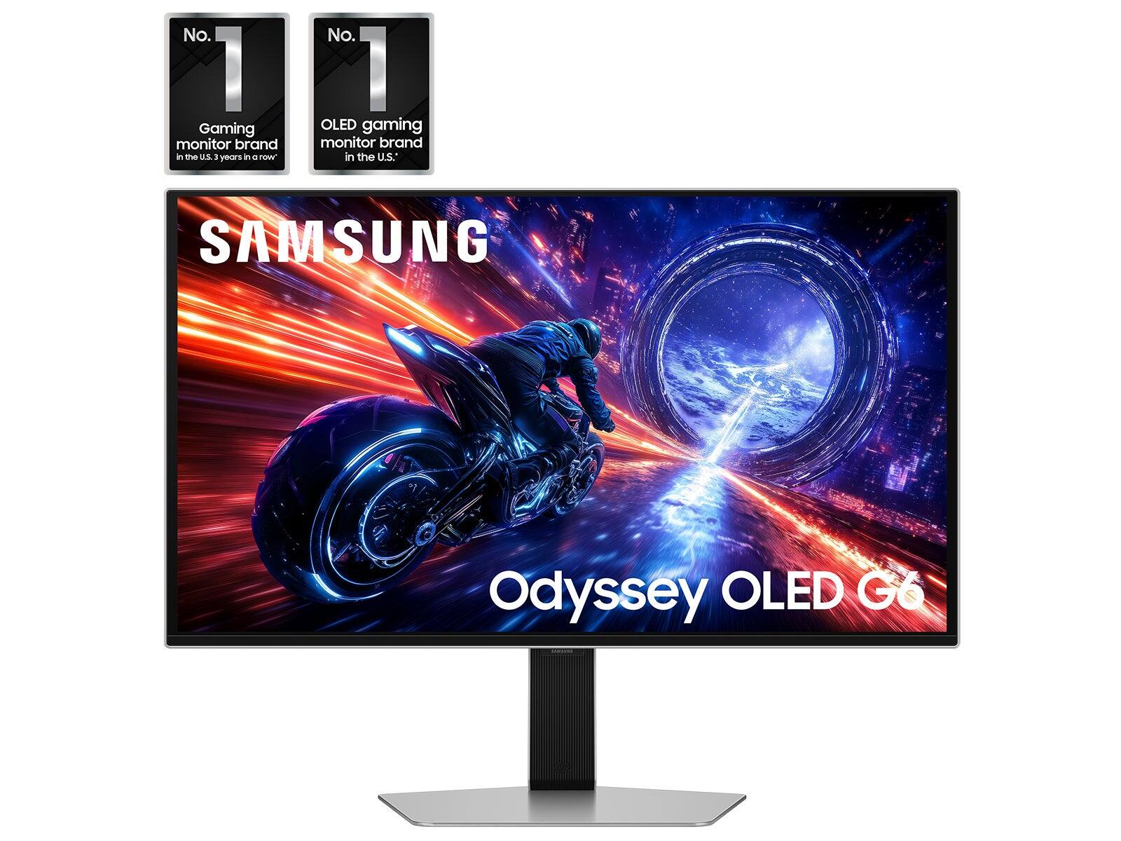 No. 1 Gaming monitor brand in the U.S. 3 years in a row
No. 1 OLED gaming monitor brand in the U.S.
SAMSUNG Odyssey OLED G6