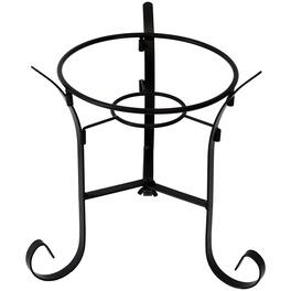 Sunnydaze - Traditional Style Steel Outdoor Gazing Globe Stand - Black