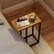Alt View 4. Gymax - Gymax C-shaped End Table w/Adjustable Foot Pads Small Snack Table for Living Room Gray Oak - Grey.