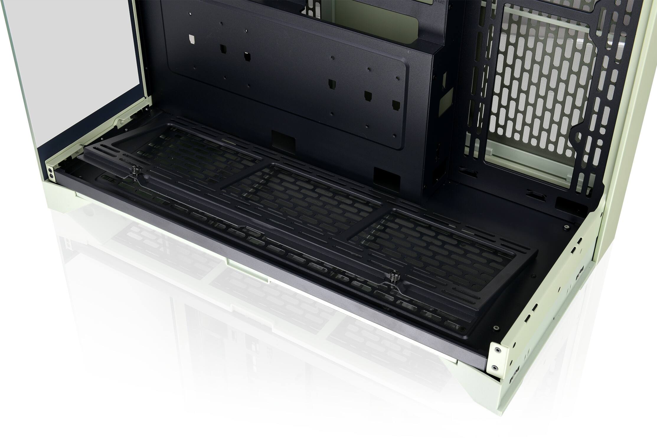 Alt View 28. Thermaltake - CTE E550 TG Mid Tower ATX PC Case - Matcha Green.