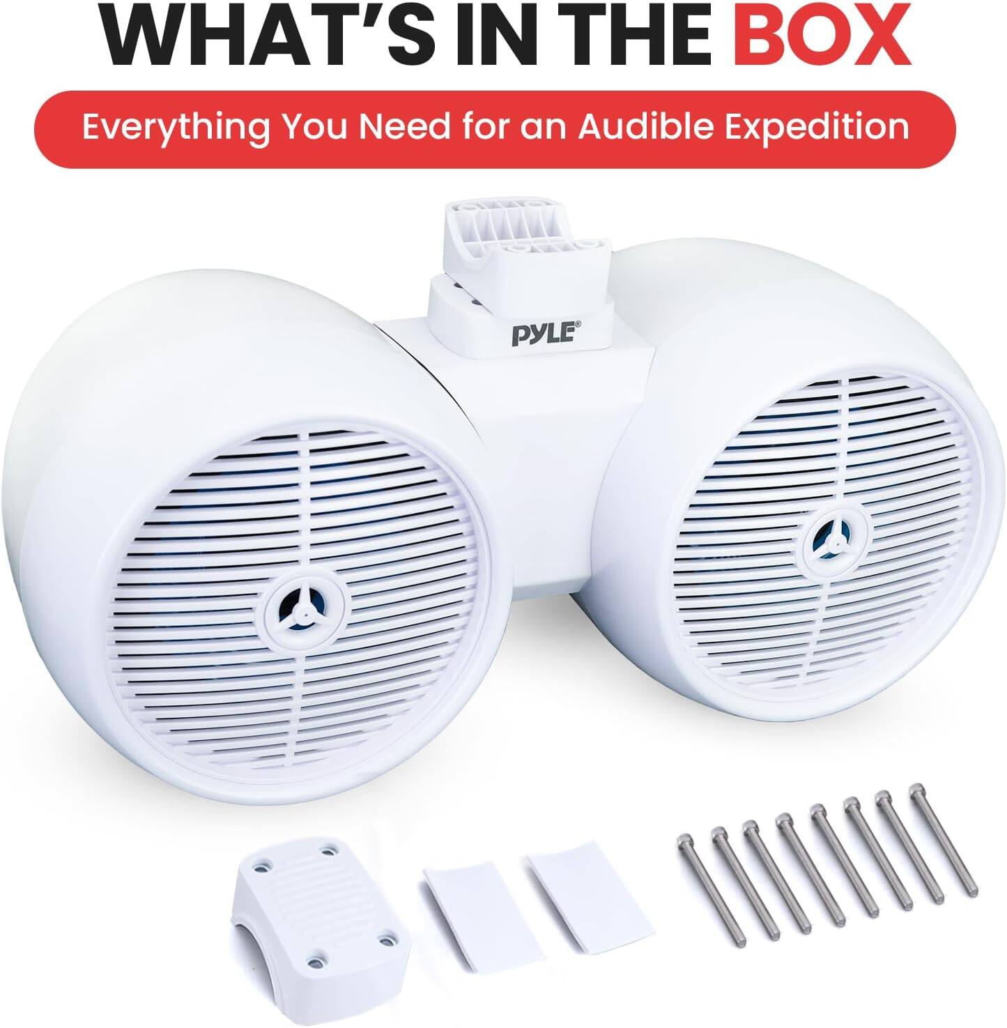 WHAT'S IN THE BOX  
Everything You Need for an Audible Expedition  
PYLE