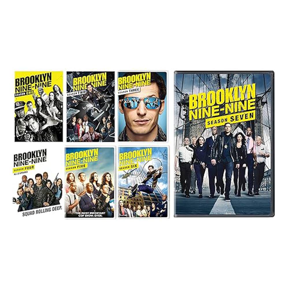 Left. Brooklyn Nine Nine Complete Series Season 1-7 DVD.
