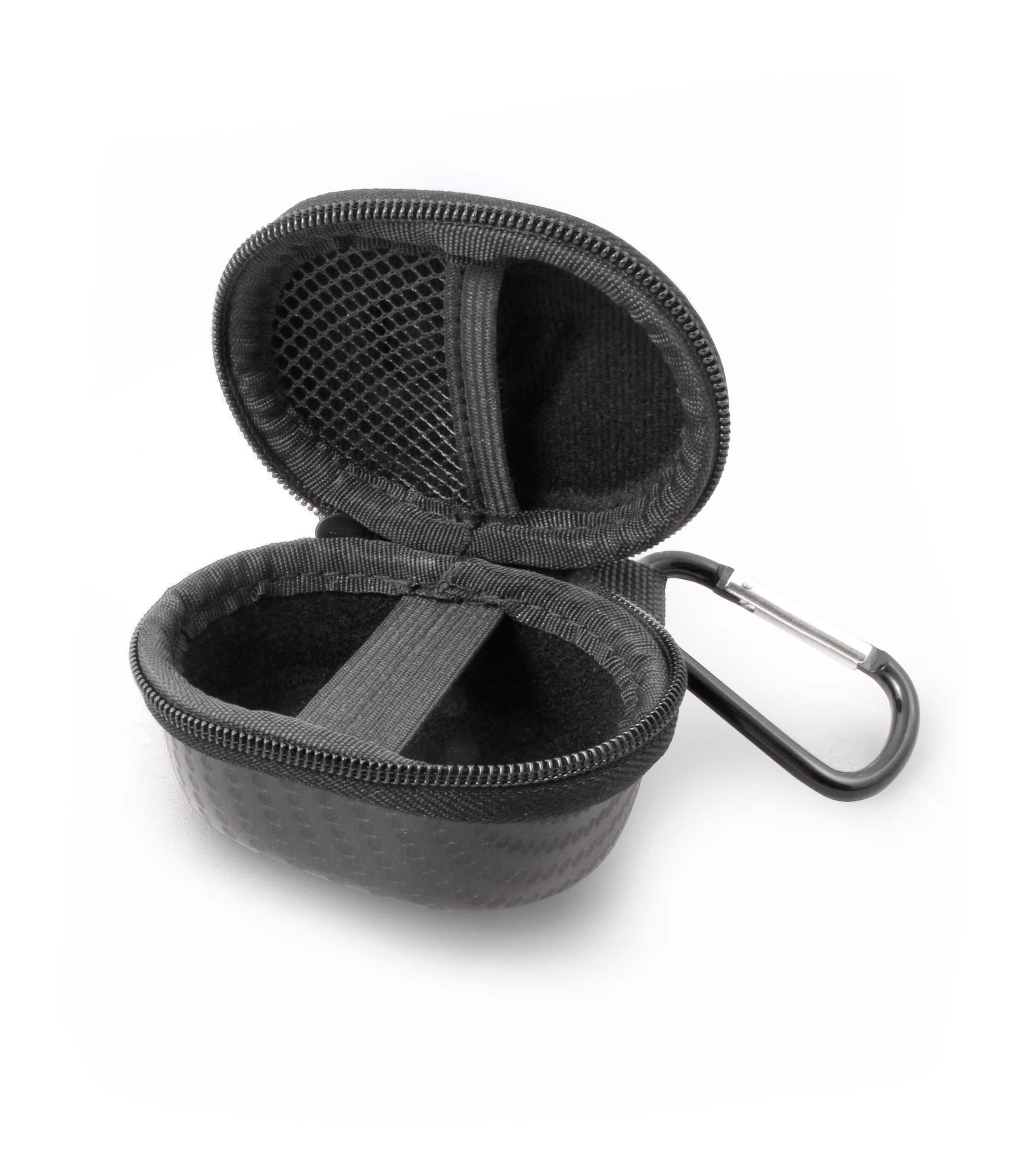 CASEMATIX - Travel Case for Beats Solo Buds True Wireless Earbuds w/ Carabiner - Headphones Storage Only - Black